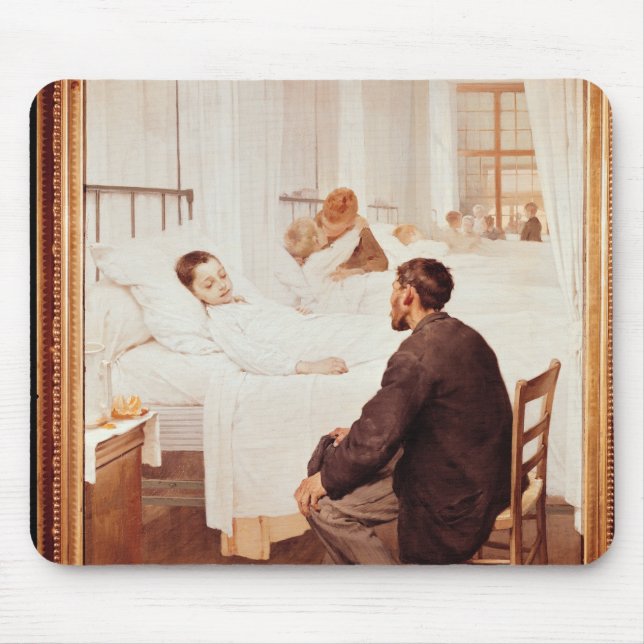 Besuchstag am Krankenhaus, 1889 Mousepad (Vorne)