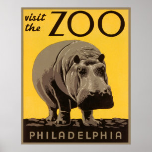 Besucht den Zoo - Philadelphia WPA Poster