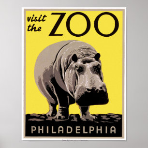 Besucht den Zoo Poster