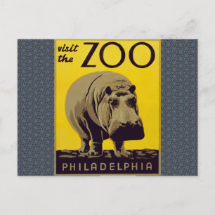 Besucht den Zoo!! Postkarte