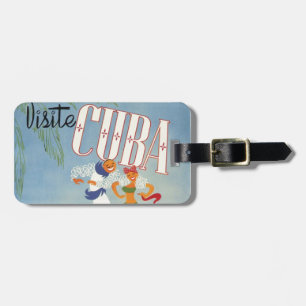 Besucht Kuba Tiki Fiesta Siesta Vintage Urlaub Ins Gepäckanhänger