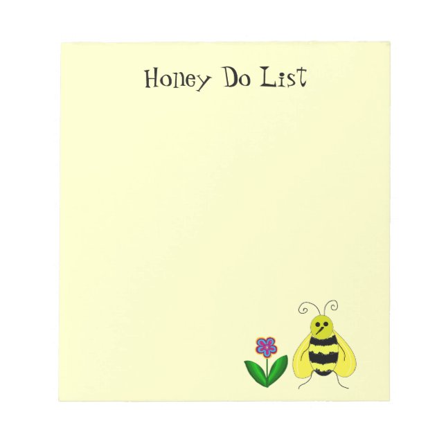 Besy Bee Honey Do List Notizblock (Vorderseite)