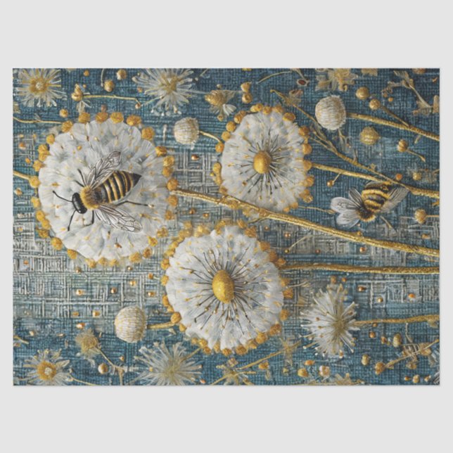 Besy Bees Dandelion Forest Seidenpapier (Vorderseite)