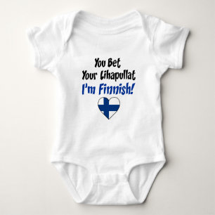 Bet euren Lihapullat, ich bin Finnin Baby Strampler