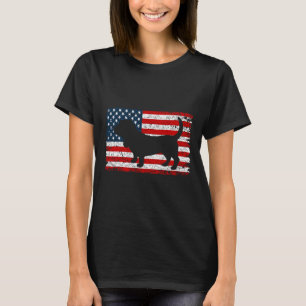 Bet Hound 4. Juli Hunde Liebhaber Patriotisch Amer T-Shirt