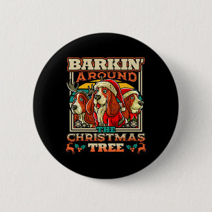 Bet Hound Rkin rund um den Weihnachtsbaumhund Sant Button