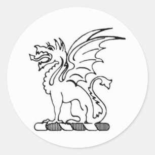Bêta autocollant de dragon du thêta pi