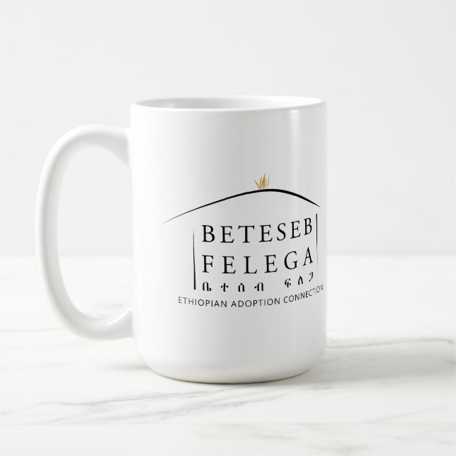 Bêta blanche Felega Mug 15 oz (Gauche)