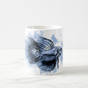 Bêta bleue Poisson Mug