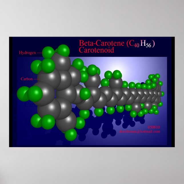 Beta-Carotin (Druck) Poster (Vorne)