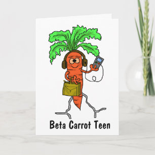 Beta Carrot Ado Drôle    Carte de PâquesPersonnali