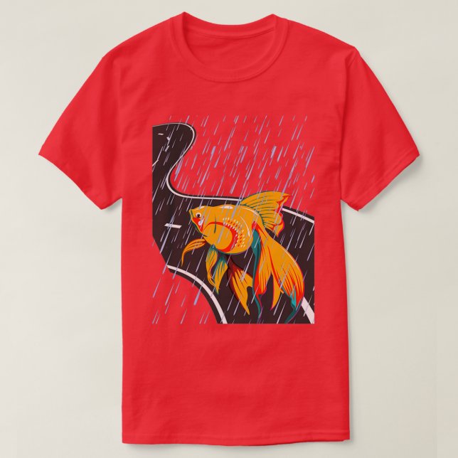 BETA FISH AUF DER STRASSE T-Shirt (Design vorne)