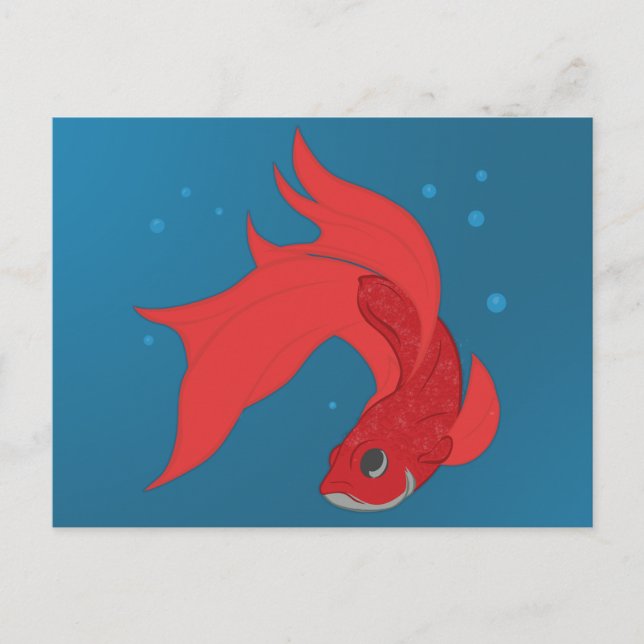 Beta Fish Postkarte (Vorderseite)