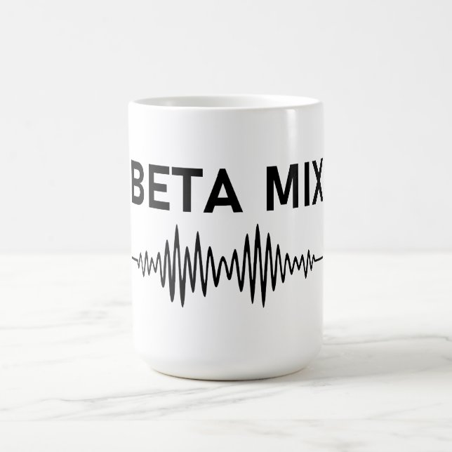 Beta Mix - Audio Waveform Kaffeetasse (Mittel)