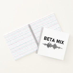 Beta Mix - Audio Waveform Notizbuch