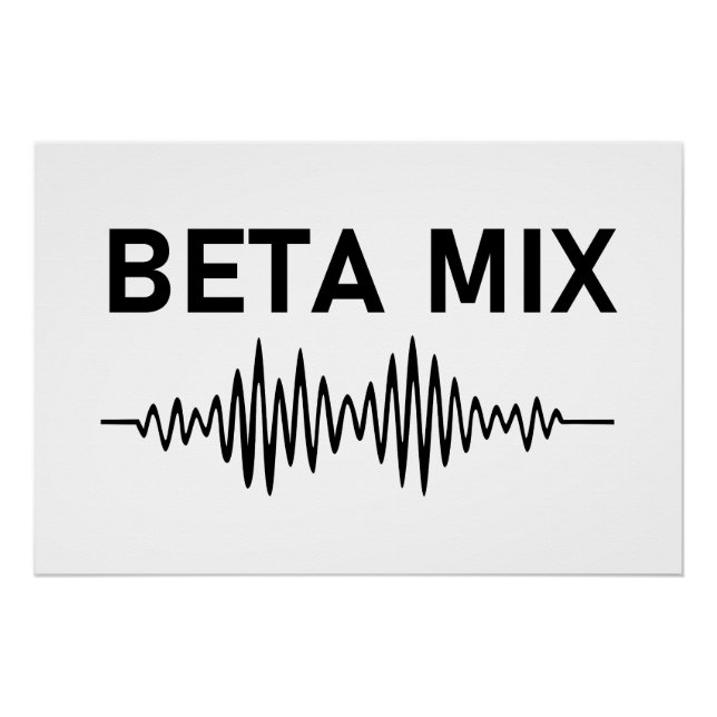 Beta Mix - Audio Waveform Poster (Vorderseite)