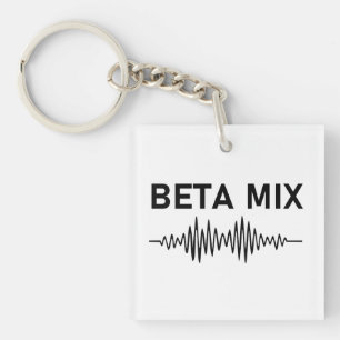 Beta Mix - Audio Waveform Schlüsselanhänger