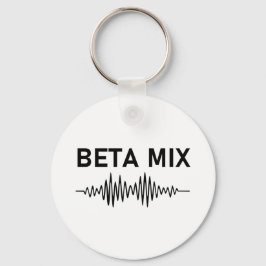 Beta Mix - Audio Waveform Schlüsselanhänger