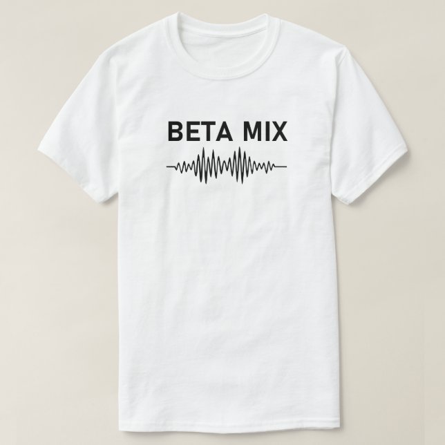 Beta Mix - Audio Waveform T-Shirt (Design vorne)