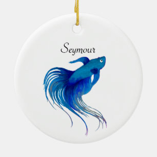 Bêta Poisson Ornement en céramique