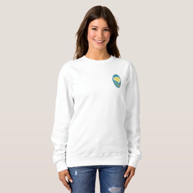 Bêta sweatshirt de phi de sigma (ovale) (Devant entier)