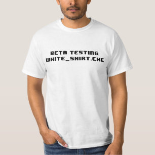 Betaprüfungs-weißes Shirt Exe