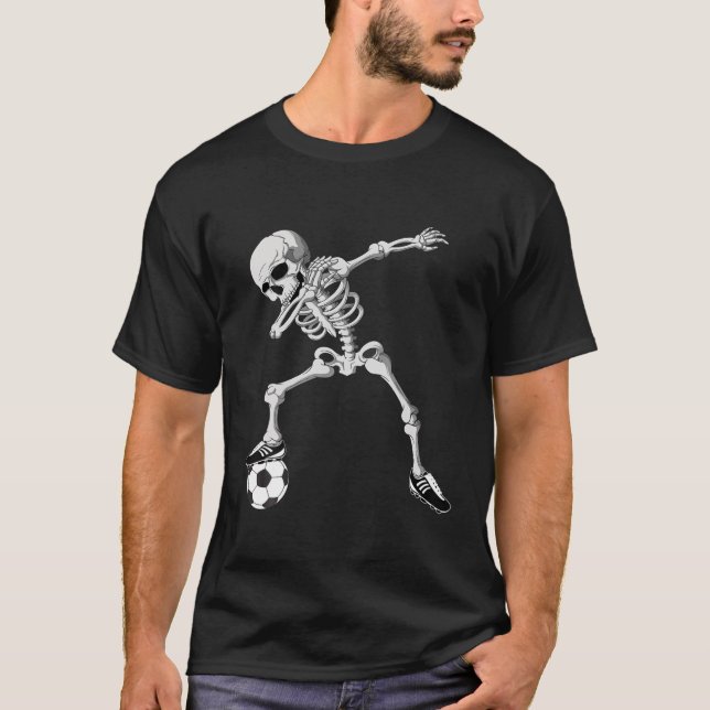 Betäubung von Skelettfußballkeuchen für Jungen Kin T-Shirt (Vorderseite)