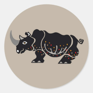 Bête africaine RHINOCEROS - Stickers