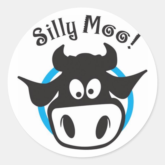 bête autocollant moo (Devant)