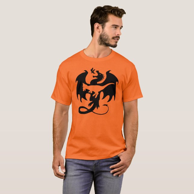 Bête dans le T-shirt de Dracorex de dragon (Devant entier)