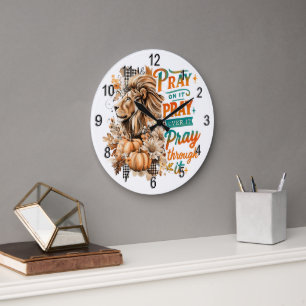 Bete drauf... große wanduhr