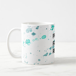 Bete! Farbe.Wieder von vorne.Tasse Kaffeetasse
