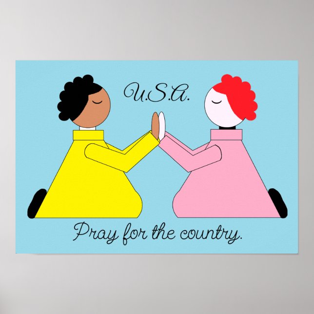 Bete für das Land Poster (Vorne)
