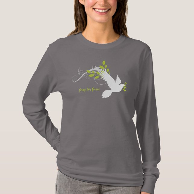 Bete für das lange Ärmelhemd "Peace" T-Shirt (Vorderseite)