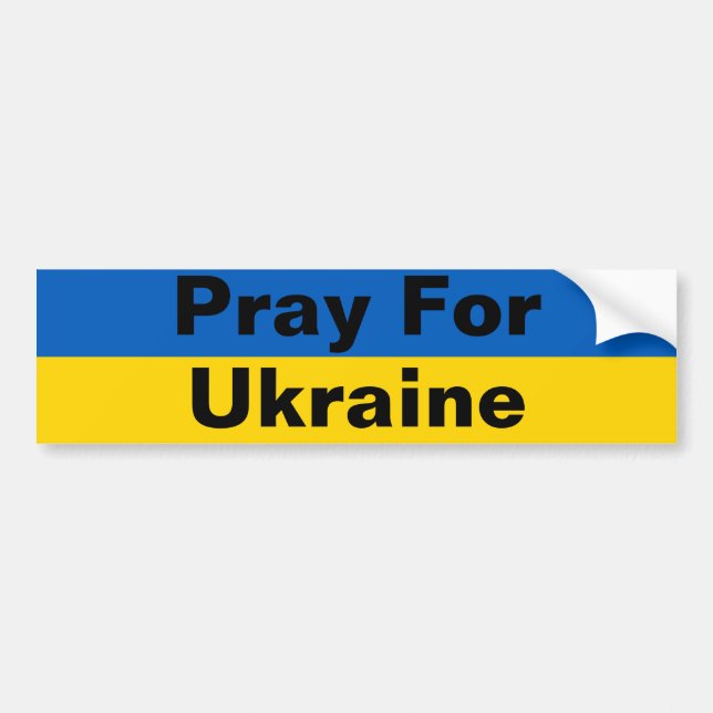 Bete für den Autoaufkleber in der Ukraine (Vorne)