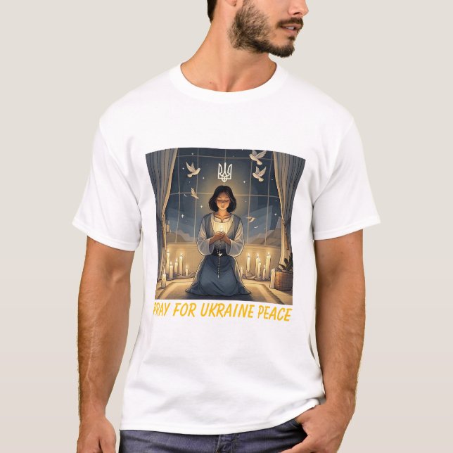 Bete für den Frieden in der Ukraine 24 T - Shirt (Vorderseite)