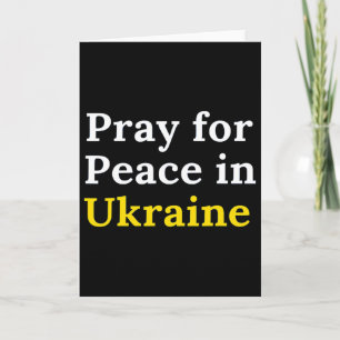 Bete für den Frieden in der Ukraine  Karte