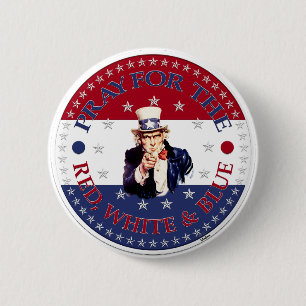 Bete für den Roten, Weißen und Blauen Onkel Sam Button