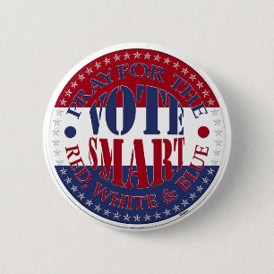 Bete Für Die Rot-Weiß-Und-Blau-Wahl Intelligent Button