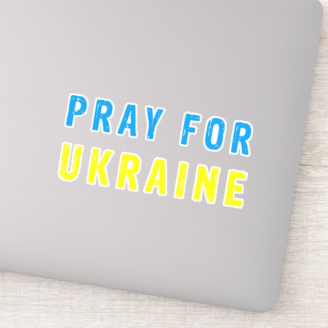 Bete für die Ukraine Aufkleber (Detail)