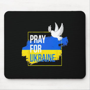 Bete Für Die Ukraine Friedens Taube Männer Frauen Mousepad