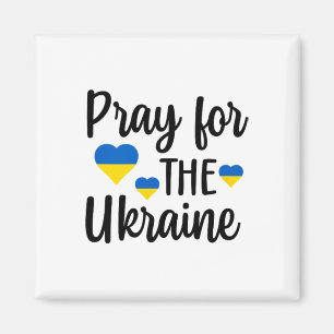 Bete für die Ukraine Herz Magnet