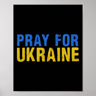Bete Für Die Ukraine Ich Stehe Für Die Ukraine Shi Poster