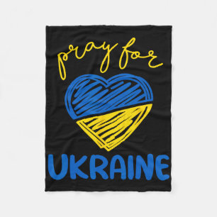 Bete für die Ukraine - Ich stehe hinter der Ukrain Fleecedecke
