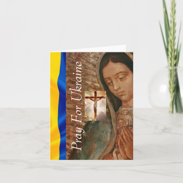 Bete für die Ukraine Karte (Vorderseite)