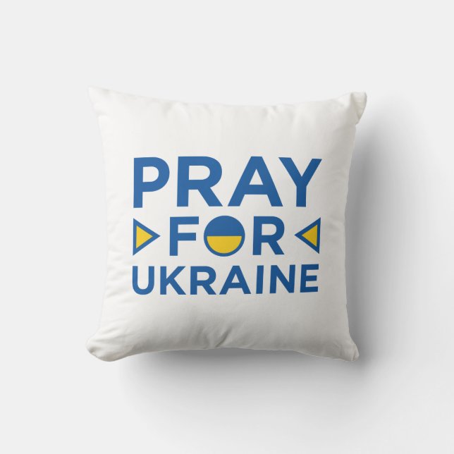 Bete für die Ukraine Kissen (Vorderseite)