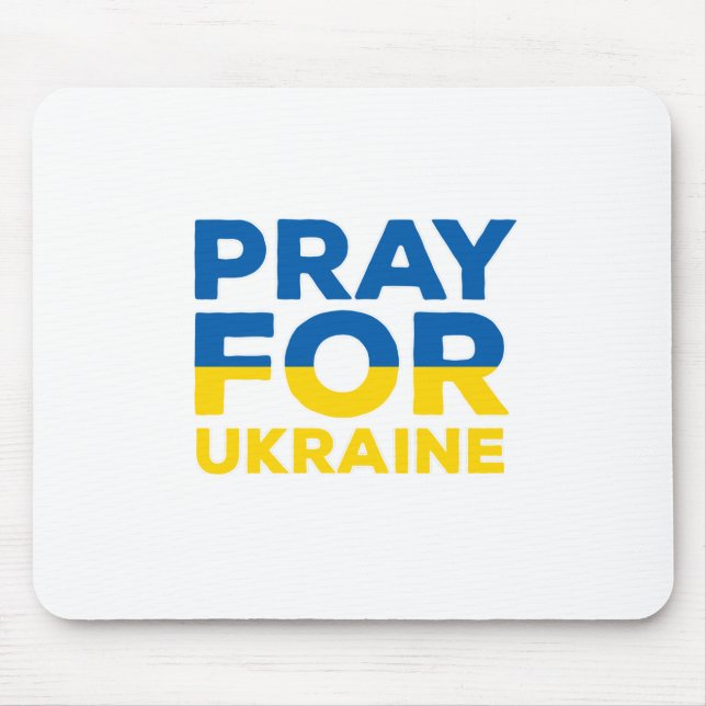 Bete für die Ukraine Mousepad (Vorne)