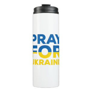 Bete für die Ukraine Thermosbecher