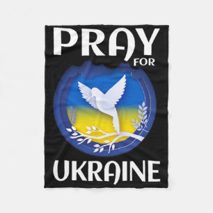 Bete für die Ukraine Unterstütze die Ukraine Fleecedecke