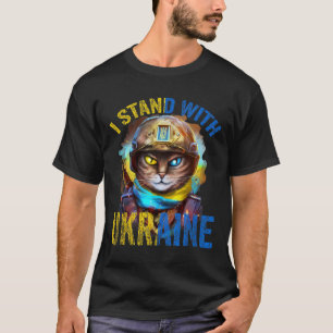 Bete Für Die Unterstützung Ukrainischer Katze Sold T-Shirt